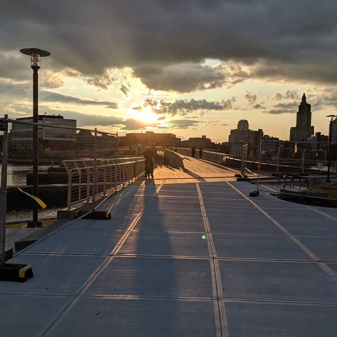 Providence Pedestrian Bridge in Rhode Island